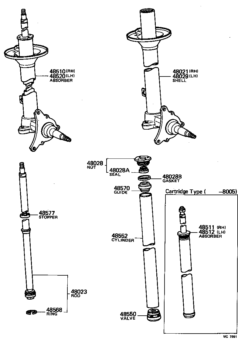 48157-10010 INSULATOR, FRONT COIL SPRING, UPPER product image