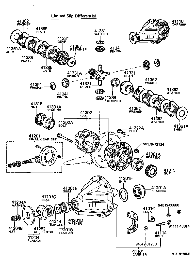 41101-60040 CARRIER SUB-ASSY, DIFFERENTIAL, REAR product image