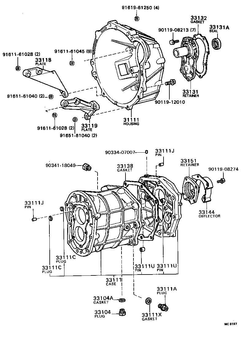 33119-28010 PLATE, STIFFENER, LH(MTM) product image