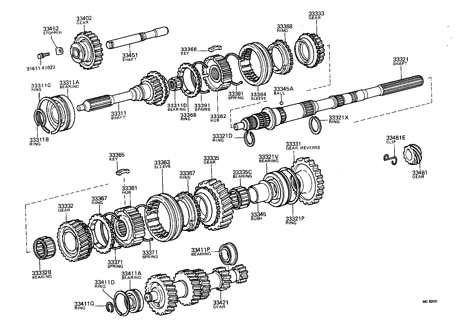 33481-14031 GEAR, SPEEDOMETER DRIVE (MTM) product image