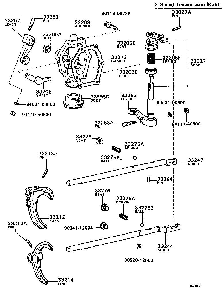 90341-12014 SEAT, SHIFT DETENT BALL SPRING, NO.1 product image