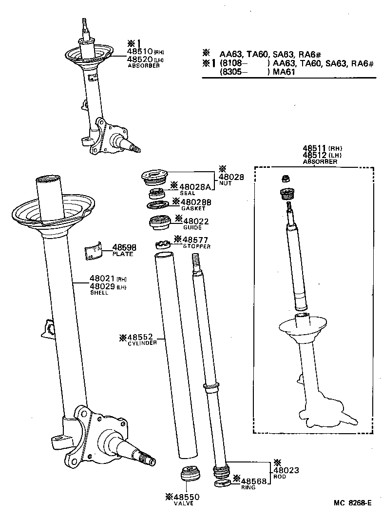 48131-2B010 SPRING, FRONT COIL, RH product image