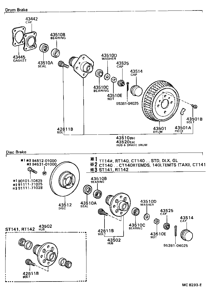 43445-20040 GASKET, KNUCKLE GREASE RETAINER CAP product image