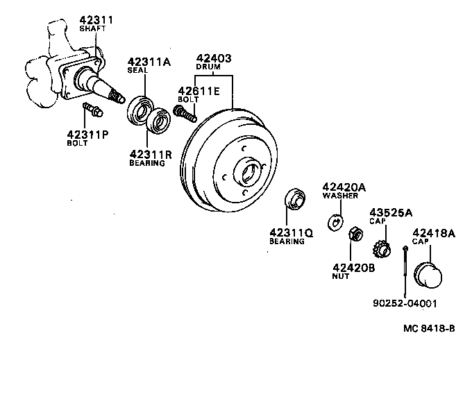 90105-10006 BOLT (FOR REAR AXLE SHAFT) product image