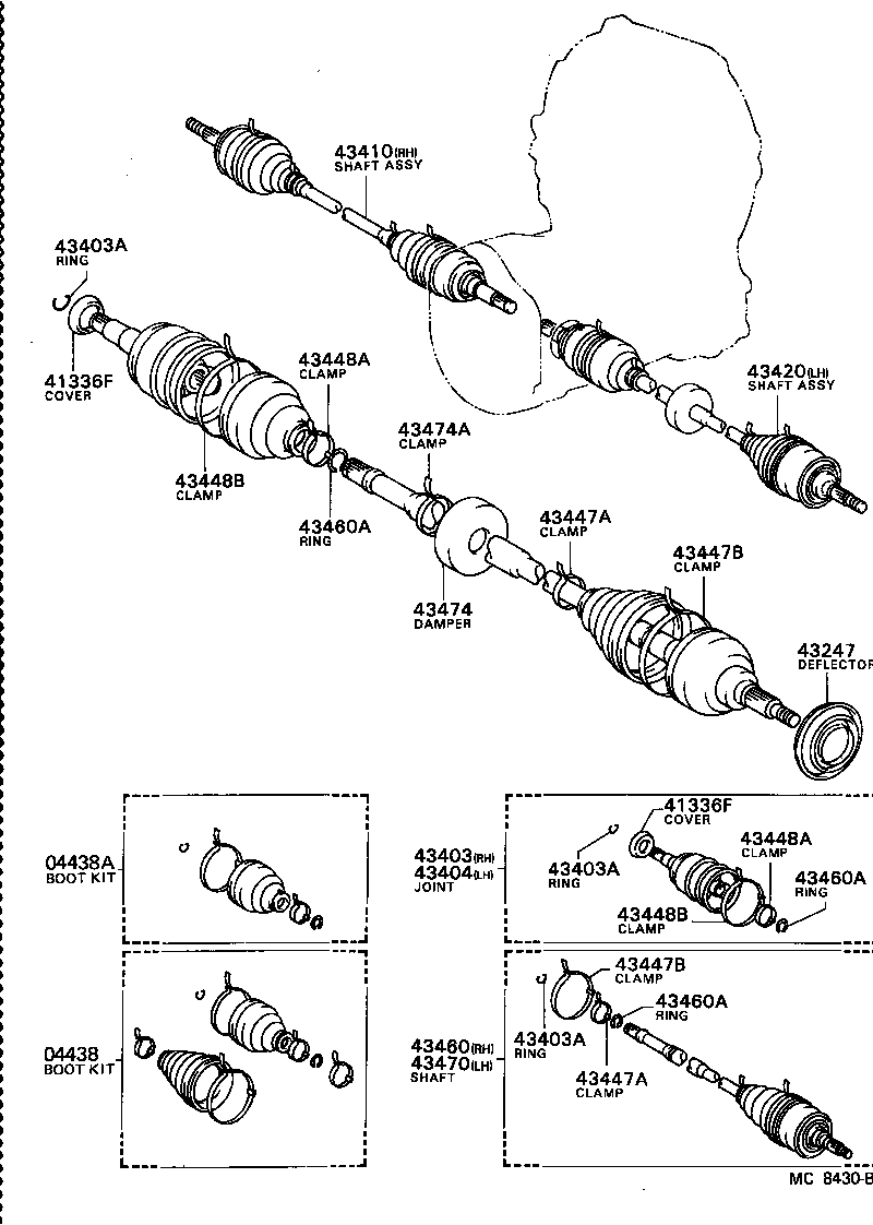 43247-16020 DEFLECTOR, FRONT WHEEL BEARING DUST, NO.2 product image