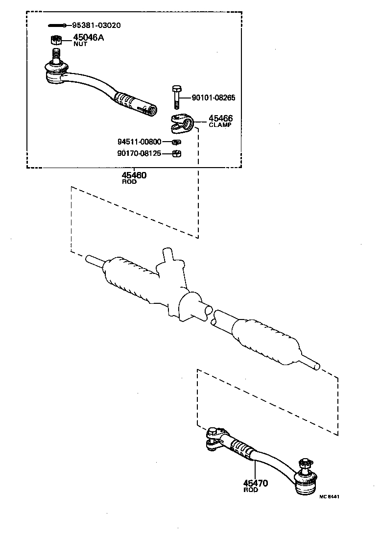 04445-16010 GASKET KIT, POWER STEERING GEAR(FOR RECIRCULATING BALL) product image