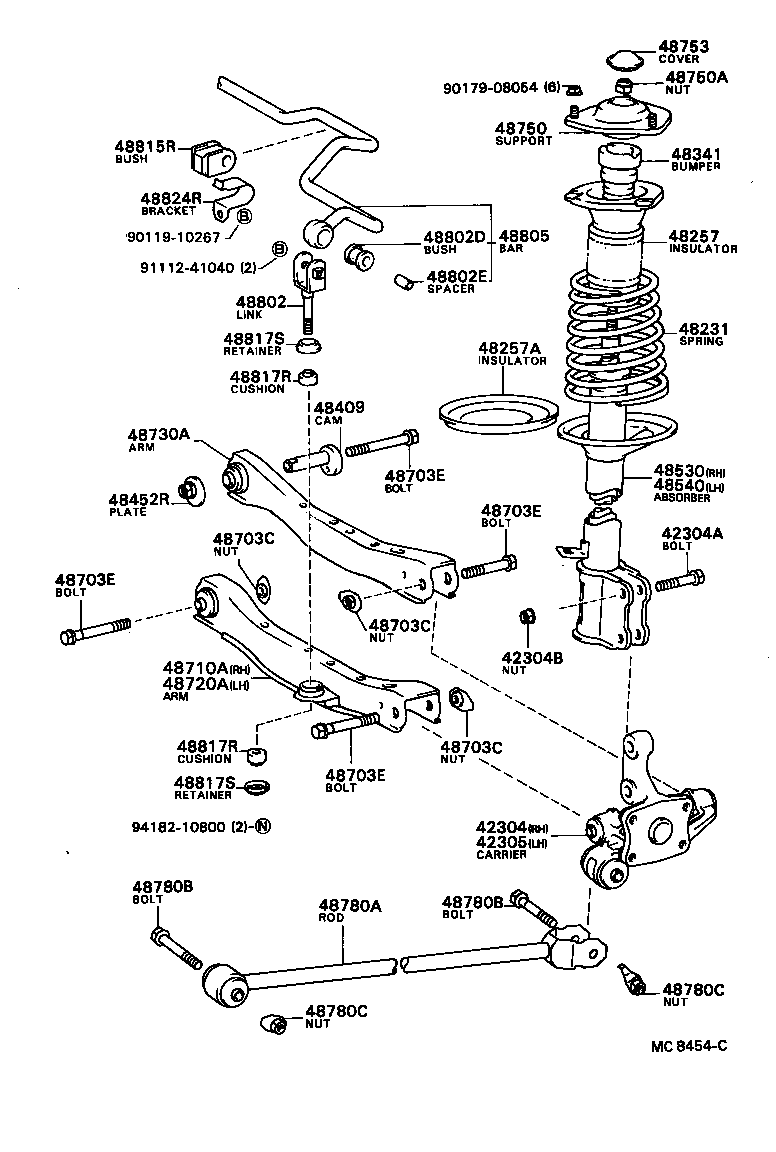 48815-20020 BUSH, STABILIZER(FOR REAR) product image