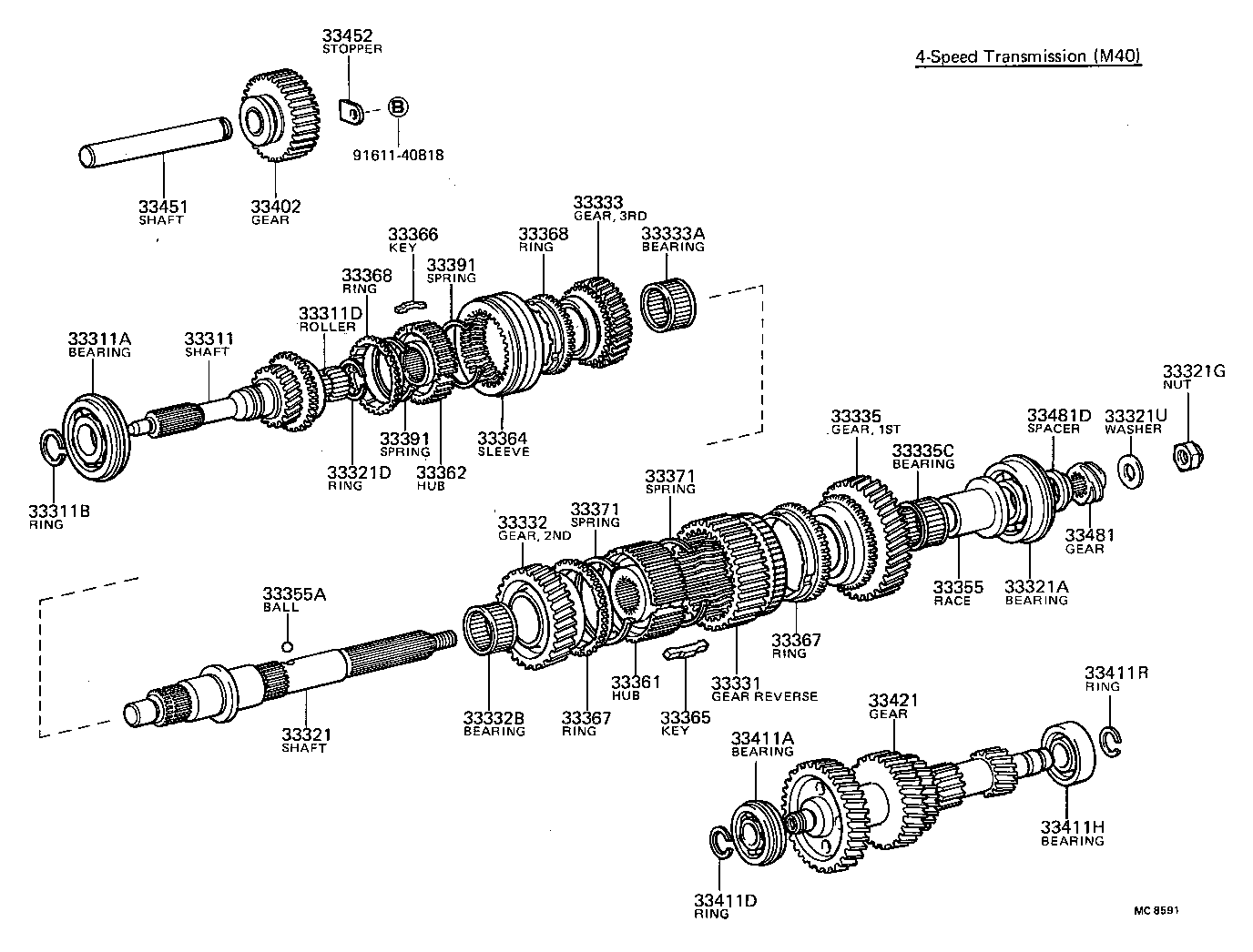 33036-36030 GEAR, 5TH product image