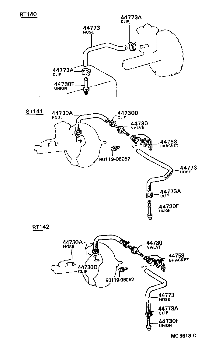 04443-20770 BOOSTER KIT, BRAKE product image