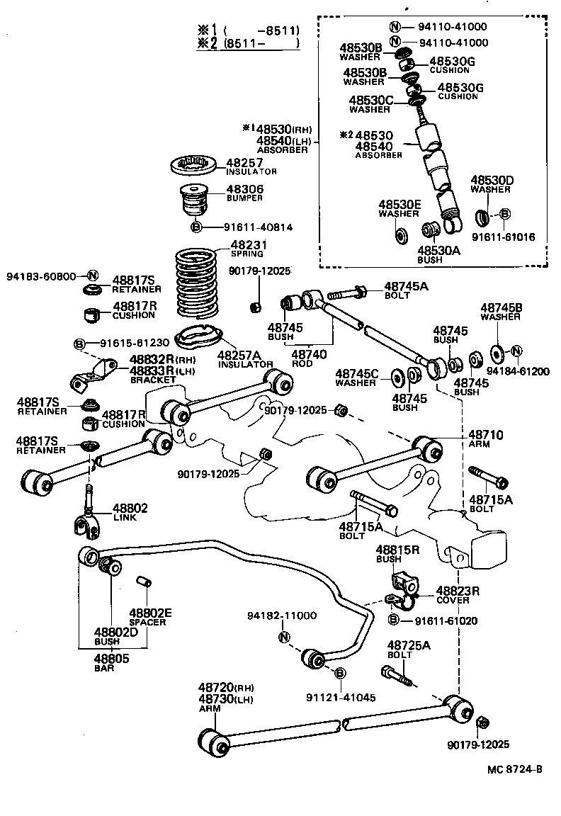 48815-20020 BUSH, STABILIZER(FOR REAR) product image