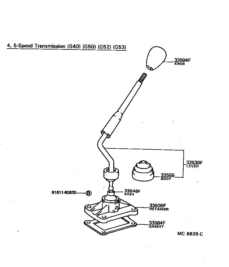 33105-35010 GASKET, CONTROL SHIFT LEVER RETAINER (FOR FLOOR SHIFT) product image