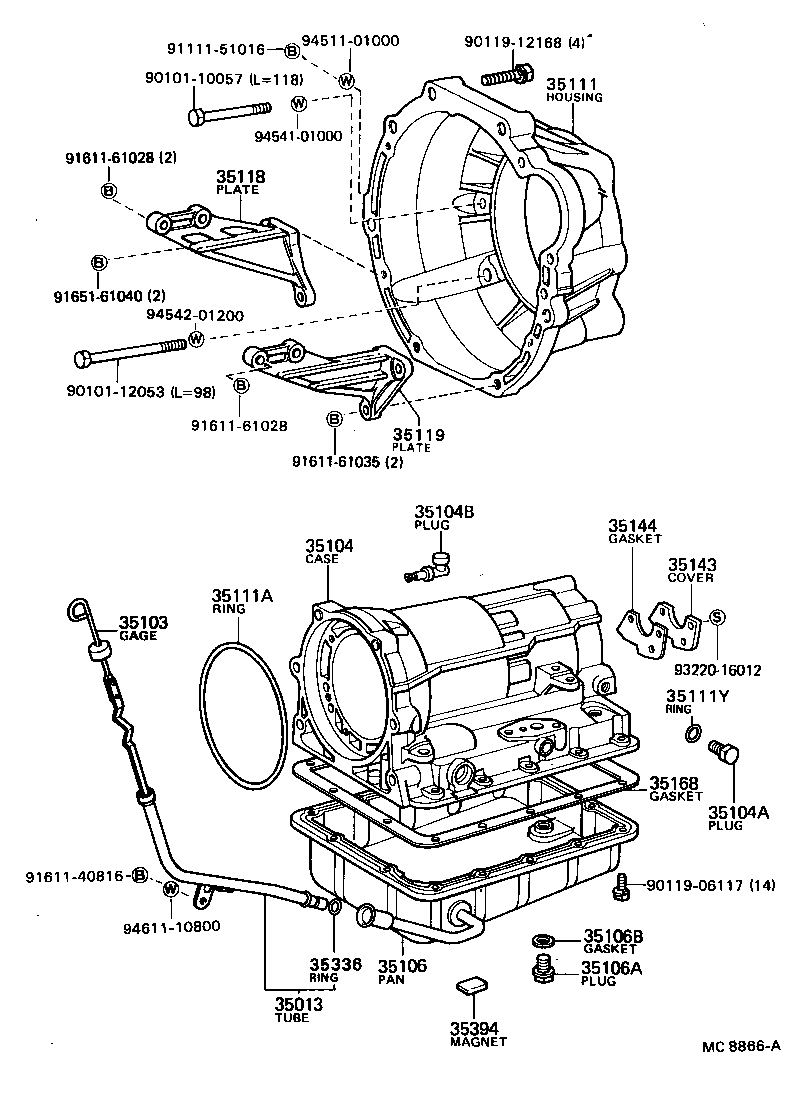 33119-30040 PLATE, STIFENER, LH (ATM) product image