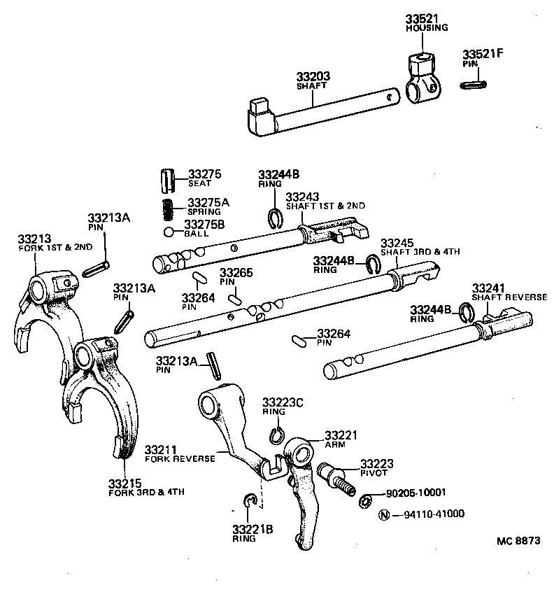 33275-12010 SEAT, SHIFT DETENT BALL SPRING, NO.1 product image