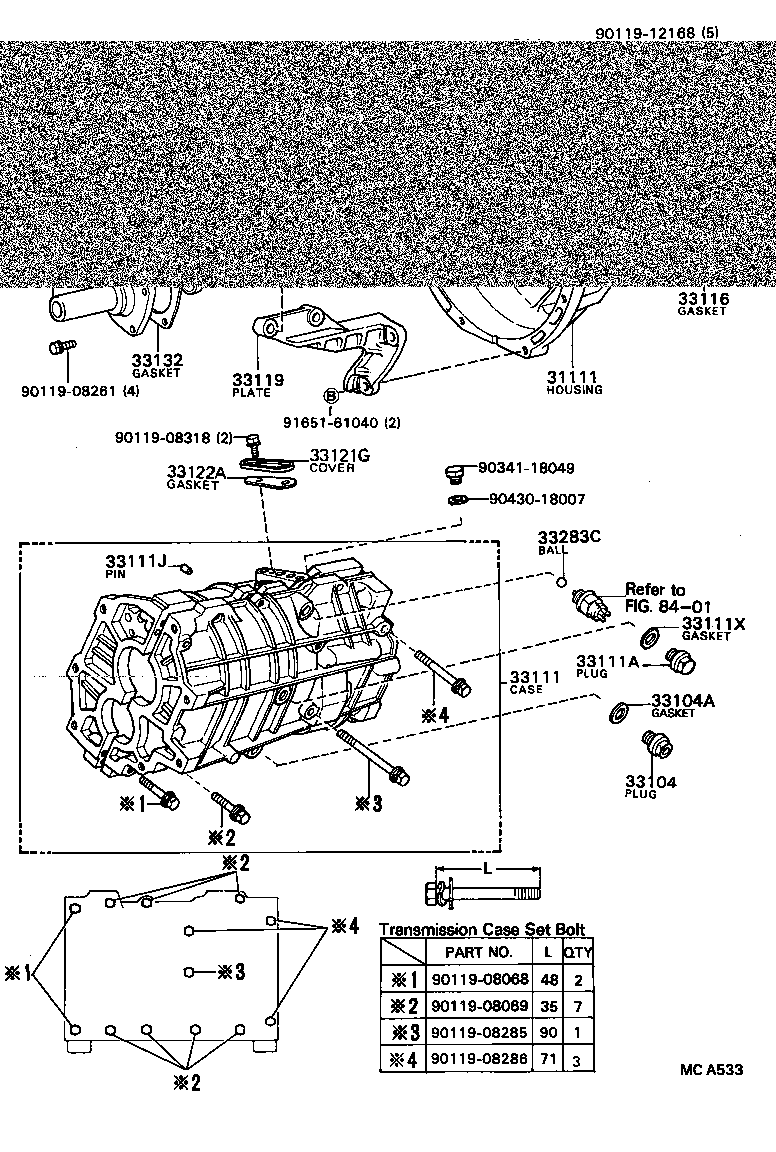33101-22040 CASE, MANUAL TRANSMISSION product image