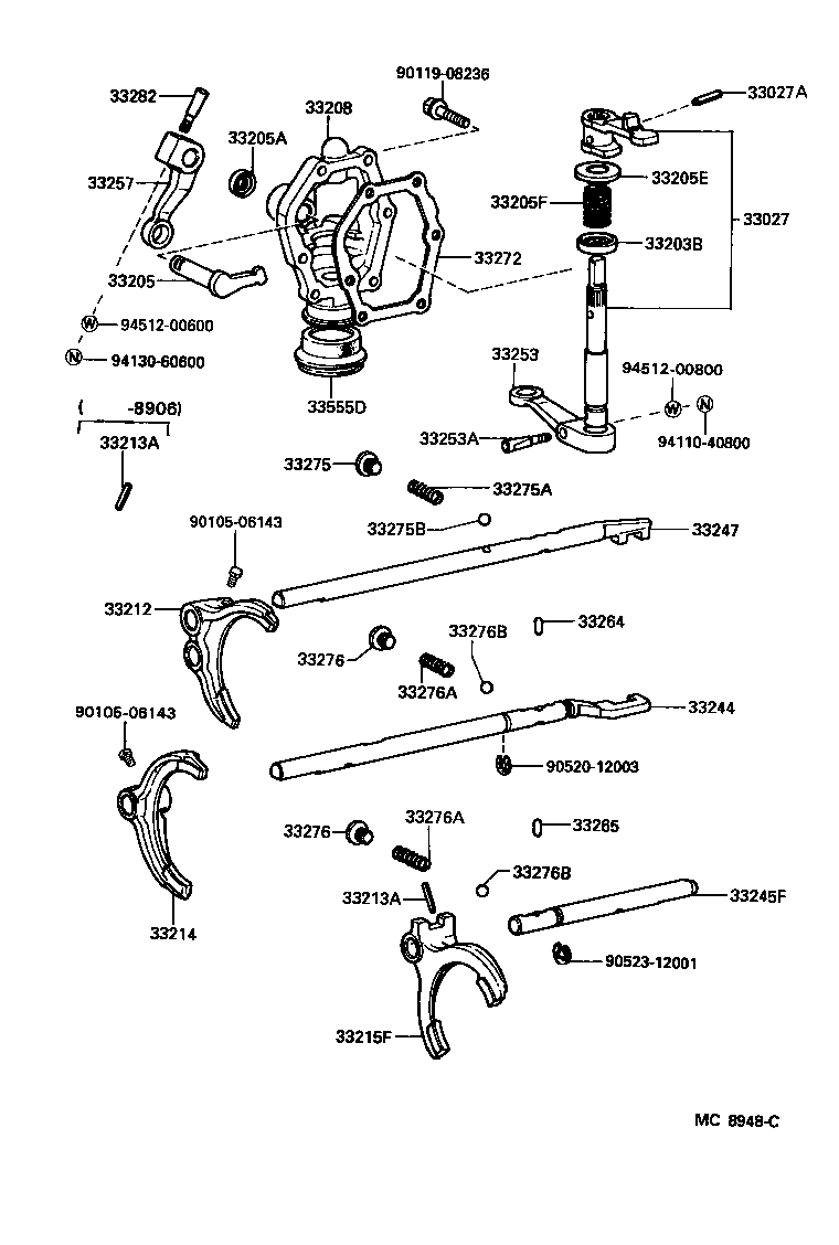 33214-30050 FORK, 5TH & REVERSE SHIFT product image