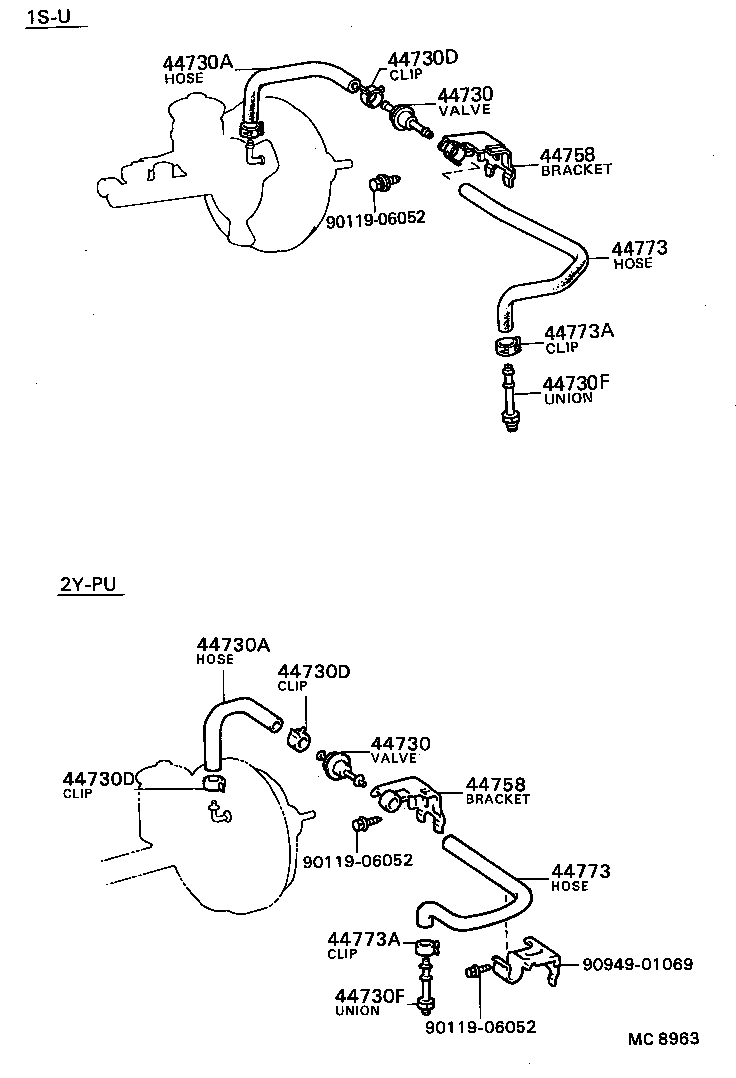 04443-22230 BOOSTER KIT, BRAKE product image