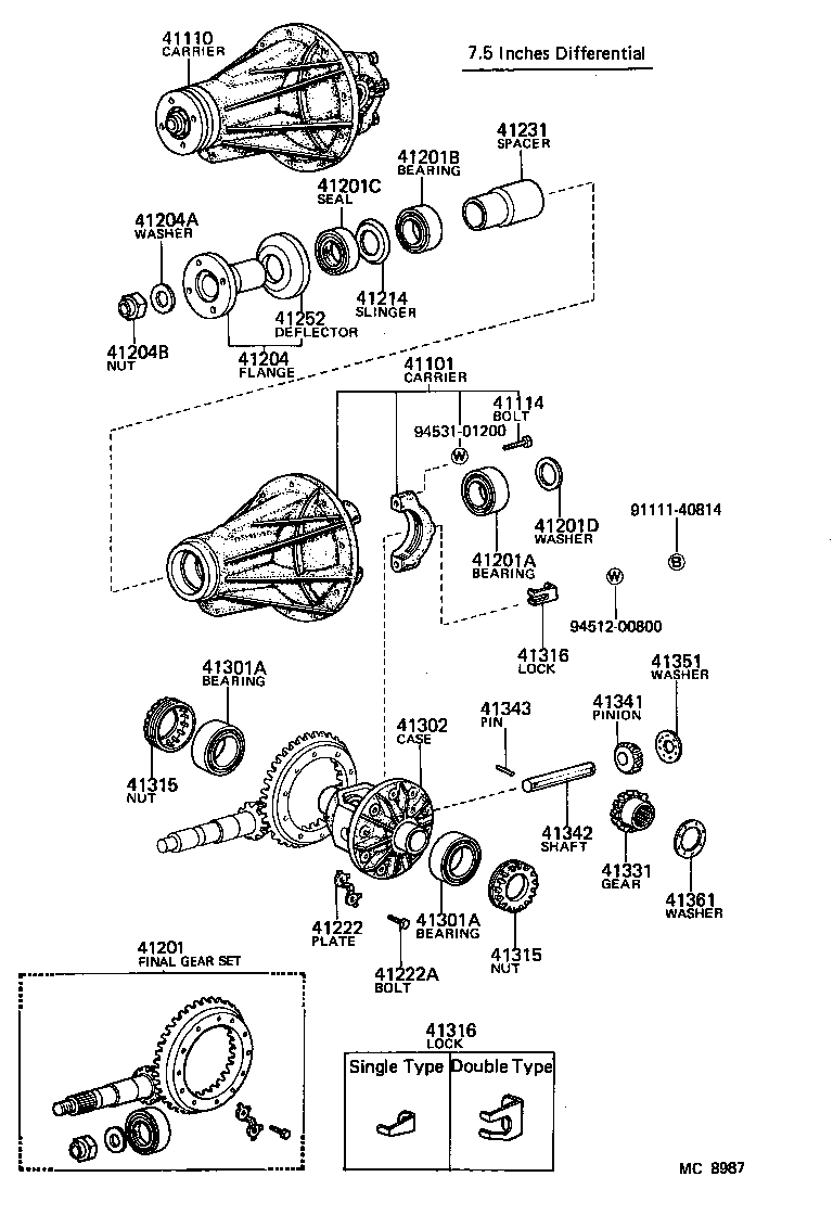 90311-38018 SEAL, OIL (FOR REAR DIFFERENTIAL SIDE GEAR SHAFT) product image