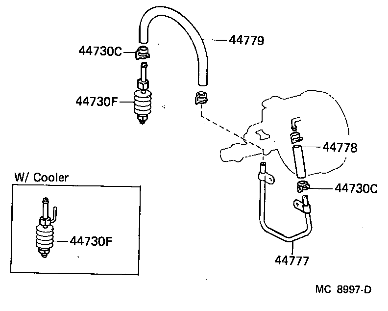 04443-60220 BOOSTER KIT, BRAKE product image