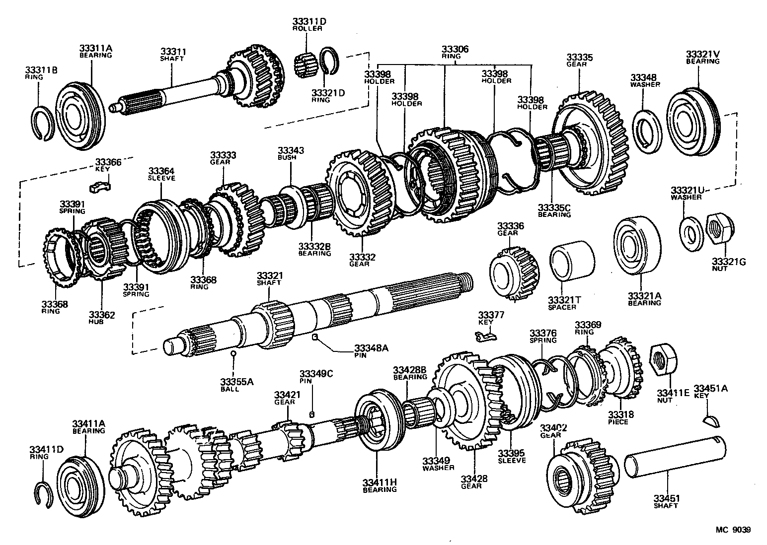 33336-60010 GEAR, 5TH product image