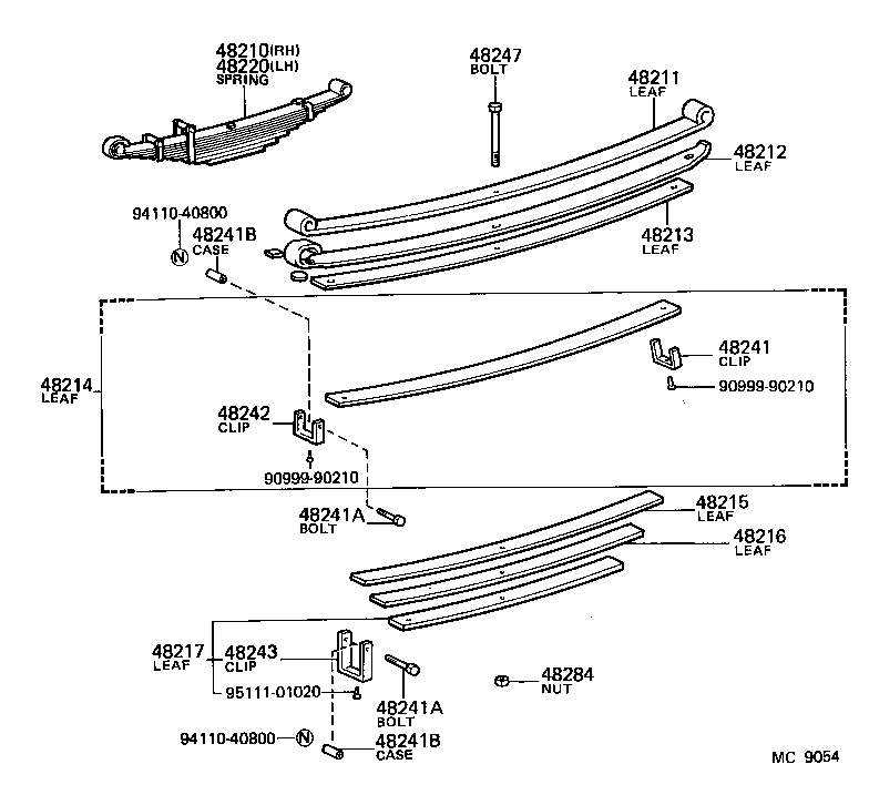 04483-60050 SHACKLE KIT, REAR SPRING product image