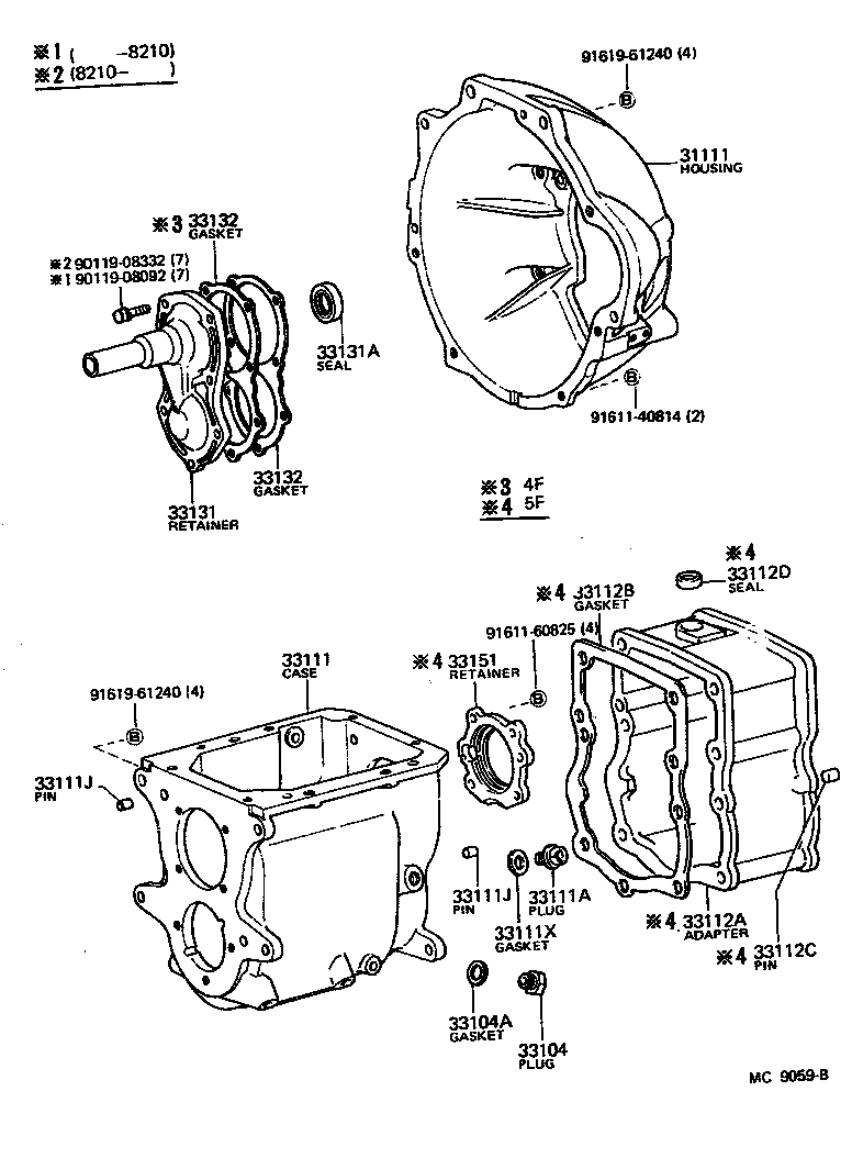 33131-60040 RETAINER, BEARING, FRONT(MTM) product image