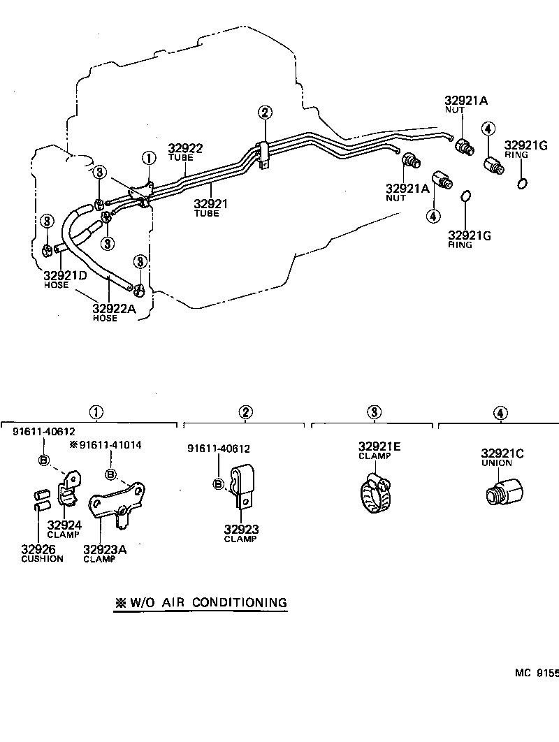 32922-28010 TUBE, OIL COOLER OUTLET, NO.1 product image