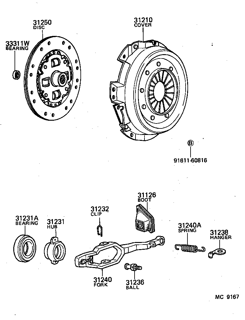 31231-27013 HUB, CLUTCH RELEASE BEARING product image