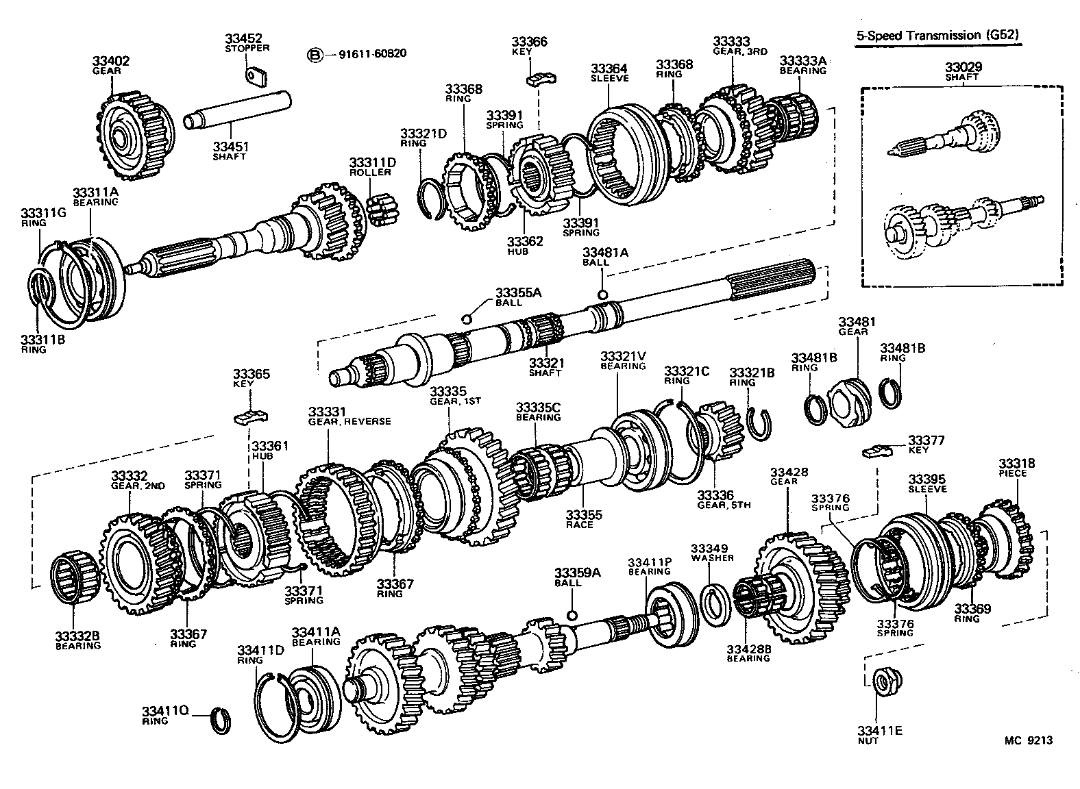 33336-35010 GEAR, 5TH product image