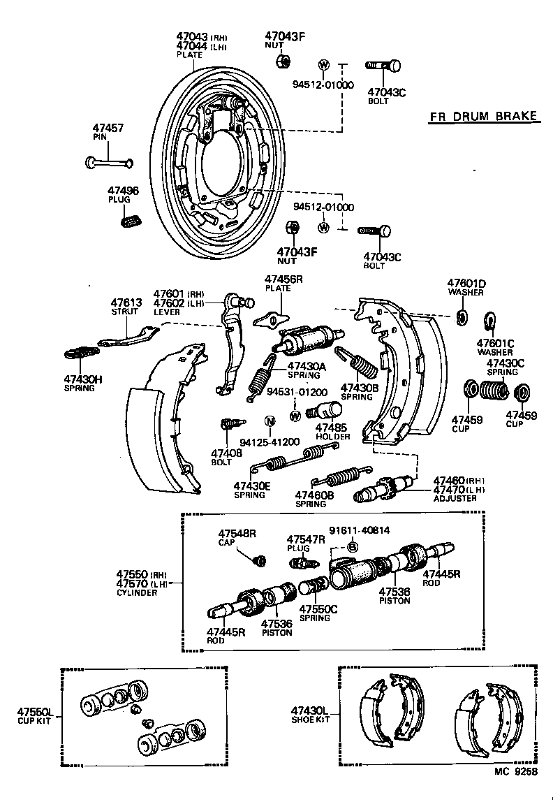 04906-26030 CUP KIT, REAR WHEEL CYLINDER product image