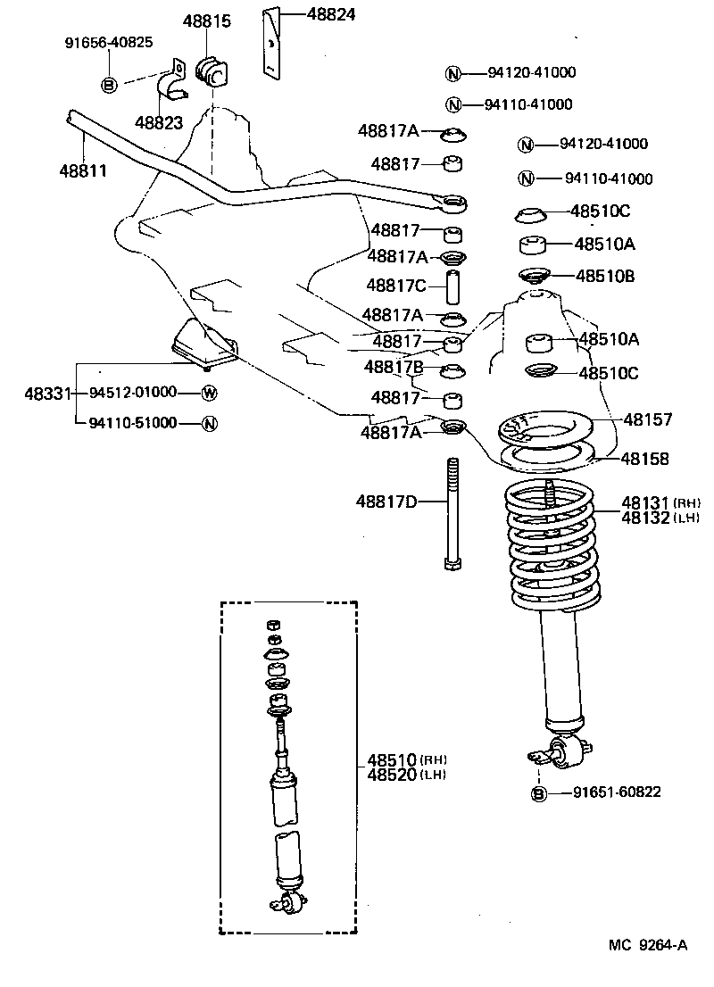 48131-26070 SPRING, FRONT COIL, RH product image
