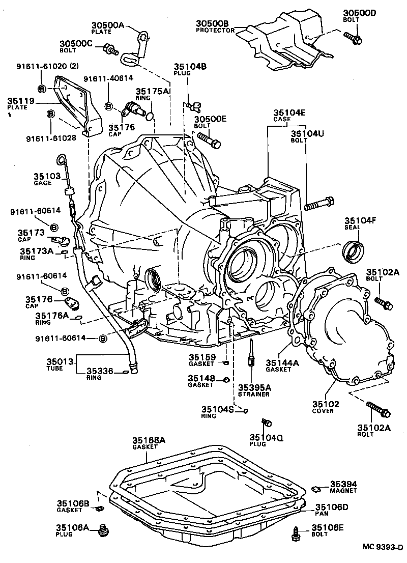 35101-20020 CASE & COVER SUB-ASSY, TRANSAXLE product image
