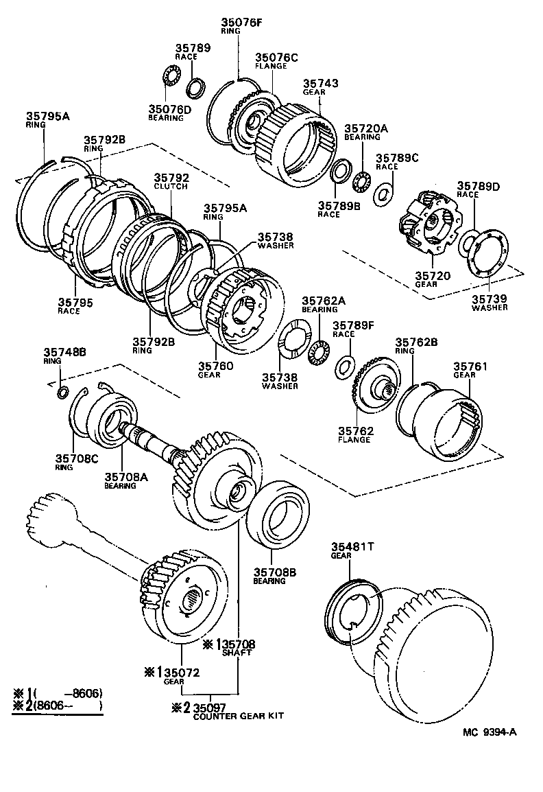33481-12050 GEAR, SPEEDMETER DRIVE (ATM) product image