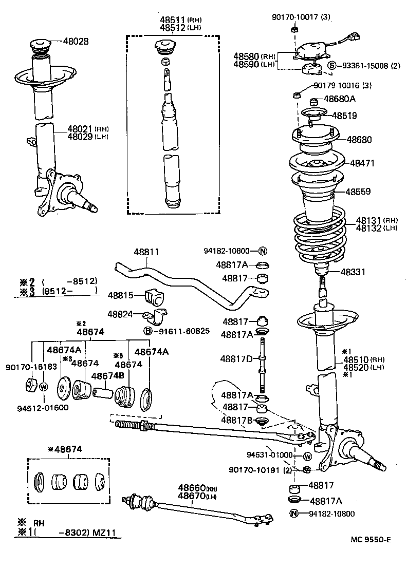 48131-24060 SPRING, FRONT COIL, RH product image