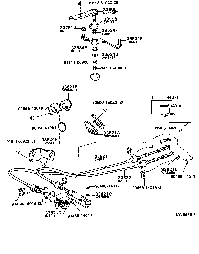33282-35010 PIN, LEVER LOCK (FOR CONTROL SHIFT LEVER) product image