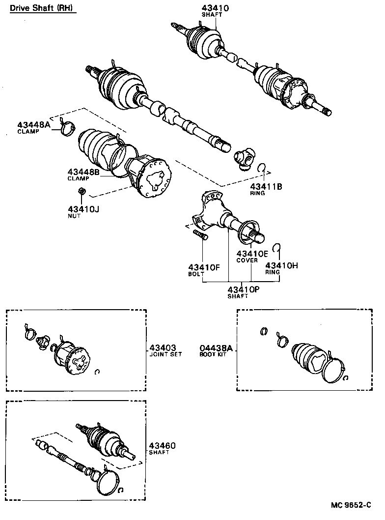 41336-32010 COVER, DUST (FOR FRONT DRIVE SHAFT) product image