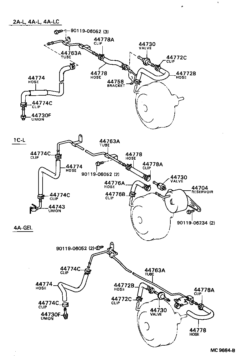 04443-12440 BOOSTER KIT, BRAKE product image