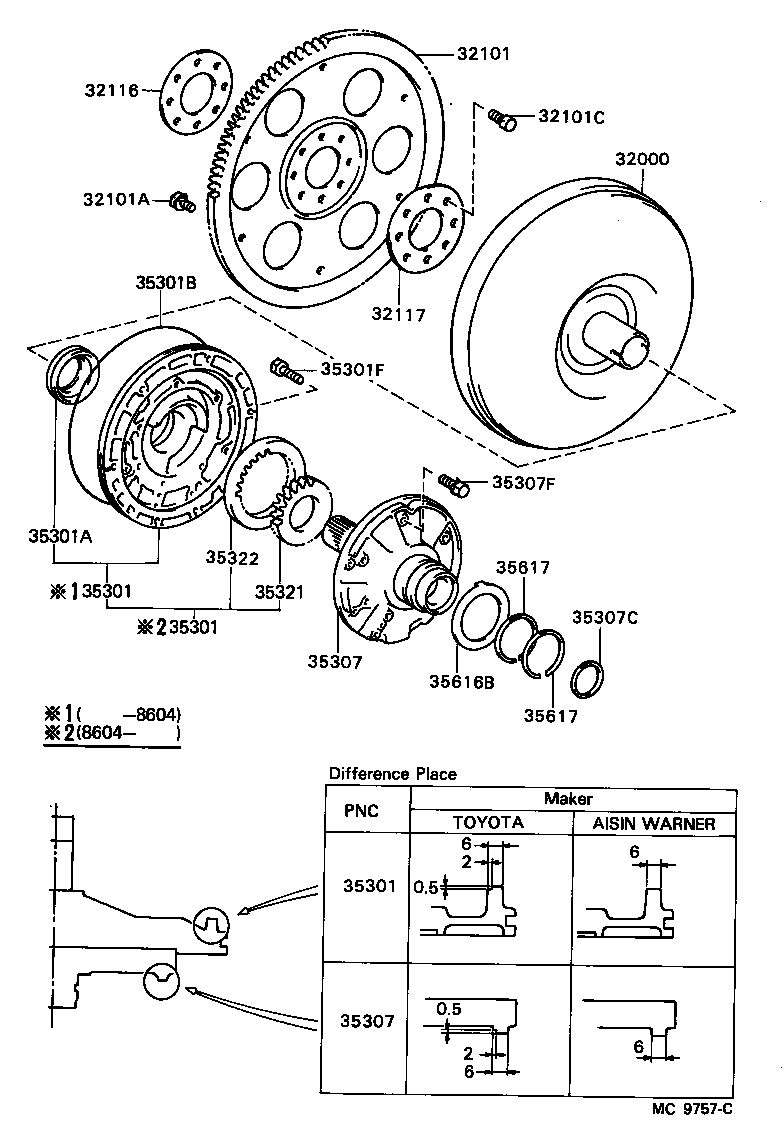 32101-12060 GEAR SUB-ASSY, DRIVE PLATE & RING product image