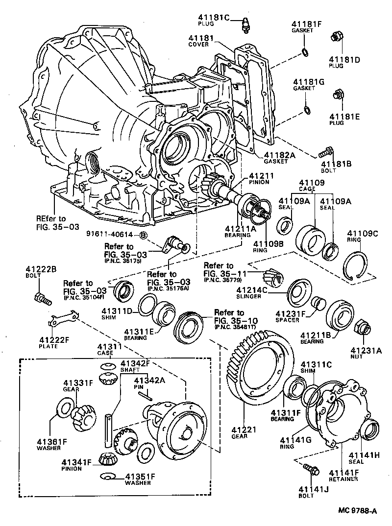 41206-20010 PINION, DIFFERENTIAL DRIVE product image