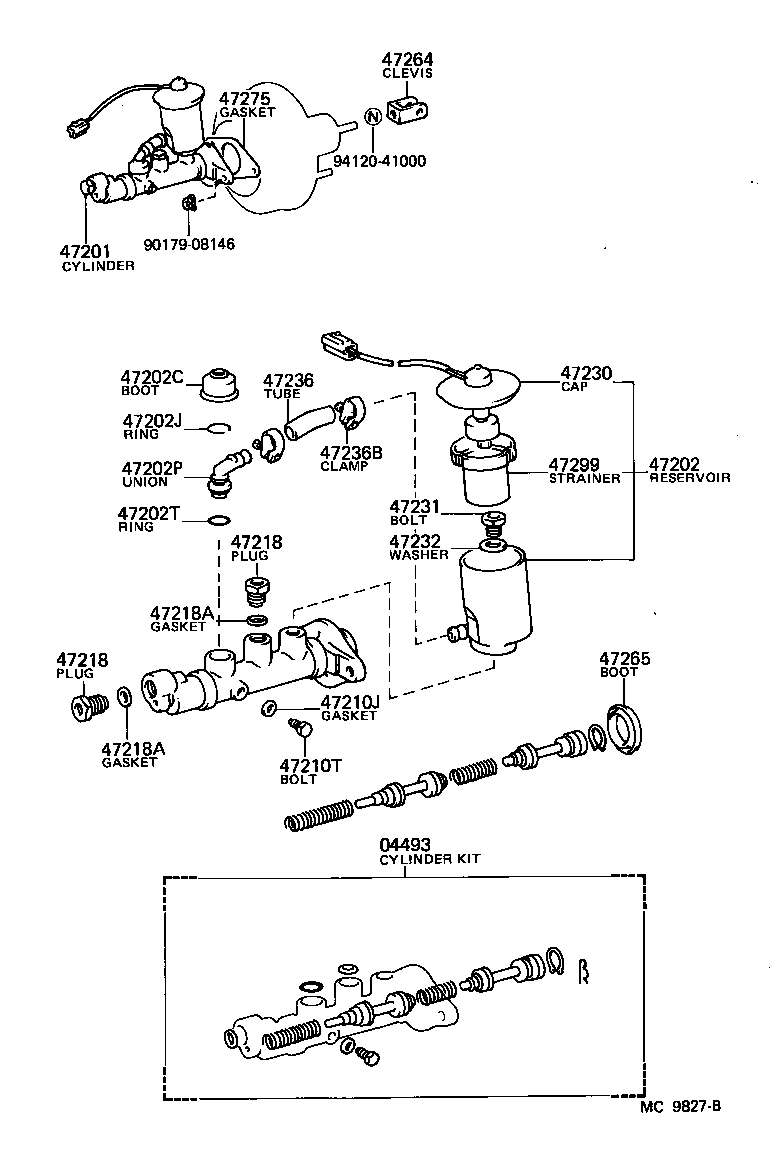 47218-12040 PLUG, MASTER CYLINDER FLUID OUTLET product image