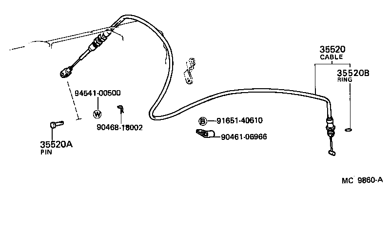 35556-26010 SHAFT, PARKING LOCK PAWL product image