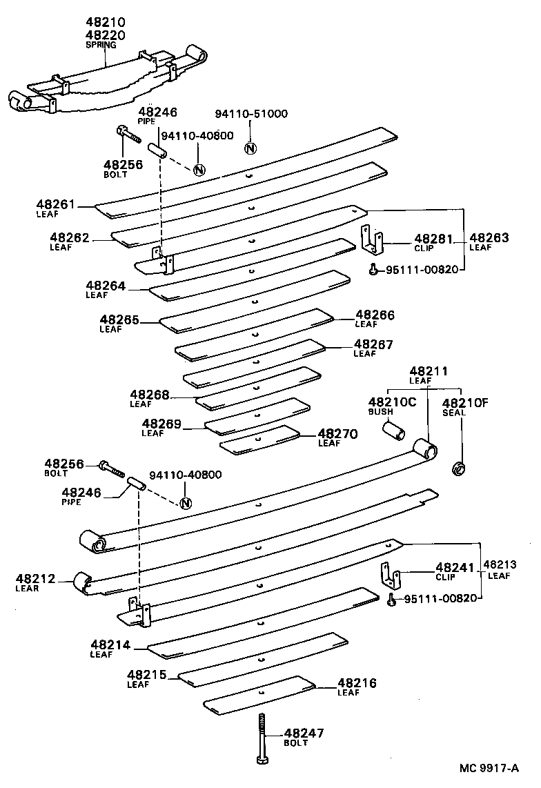48042-36020 SHACKLE, SPRING, NO.2 product image