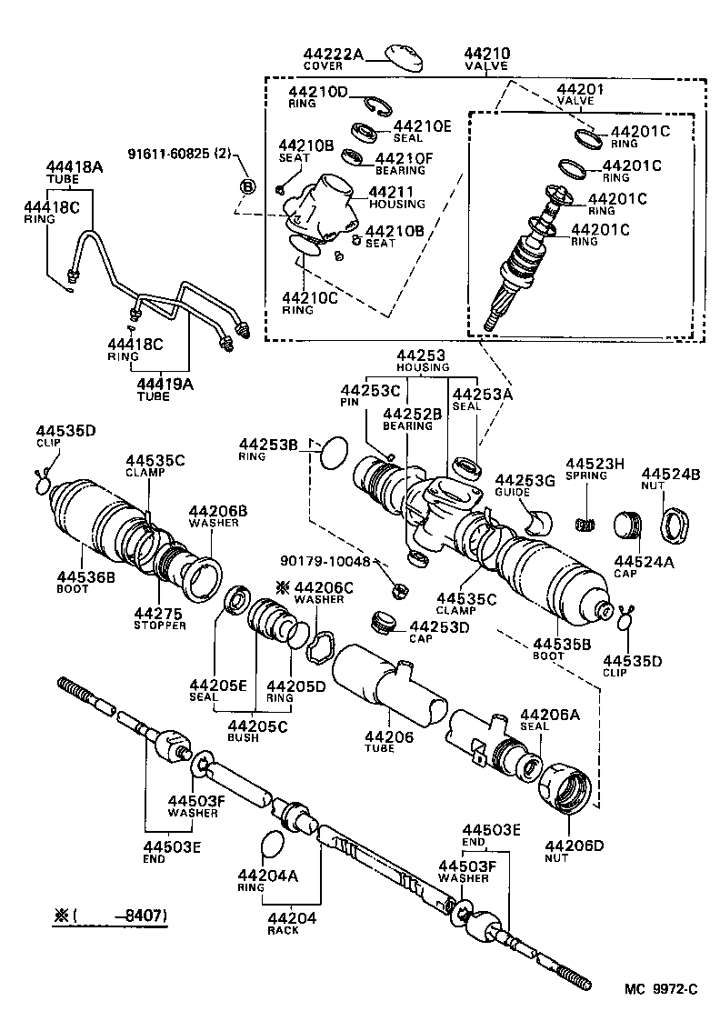04445-12010 GASKET KIT, POWER STEERING GEAR(FOR RECIRCULATING BALL) product image