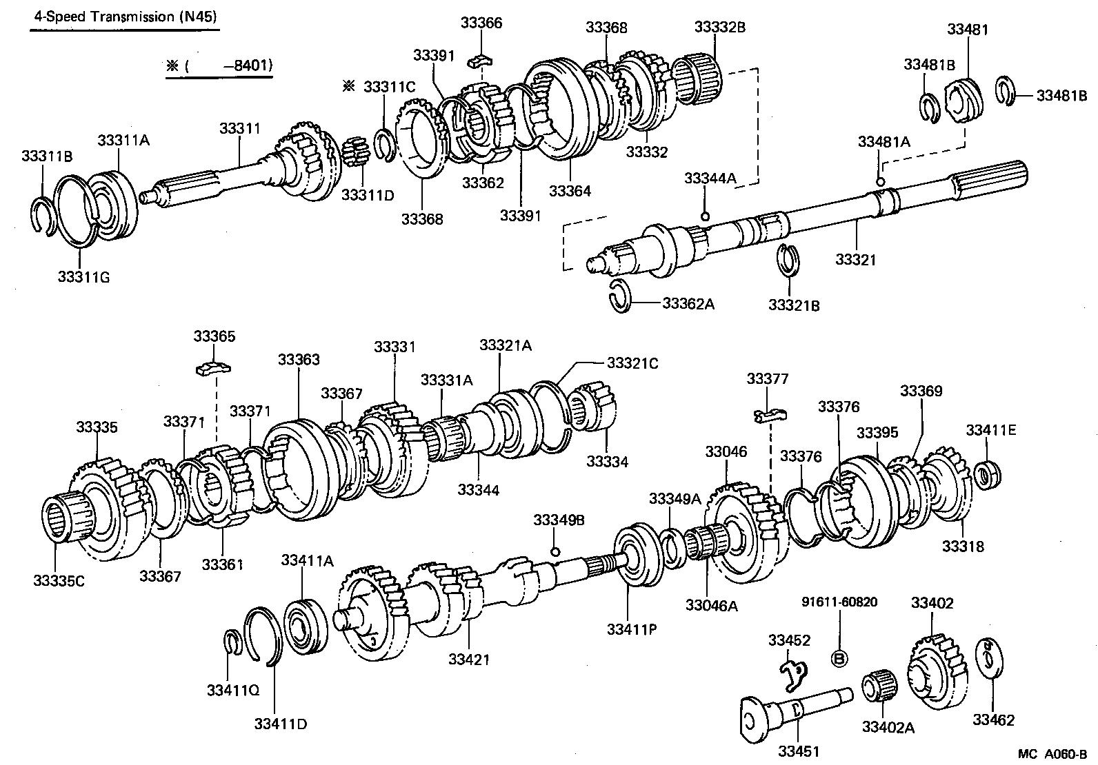 33336-28020 GEAR, 4TH product image