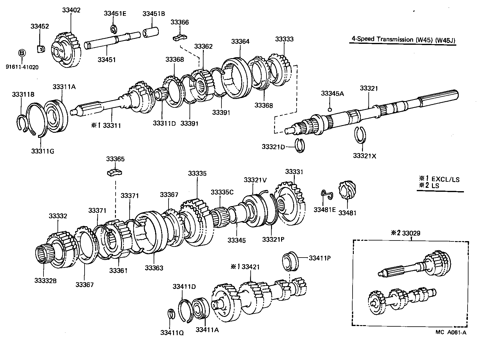 33336-28020 GEAR, 4TH product image