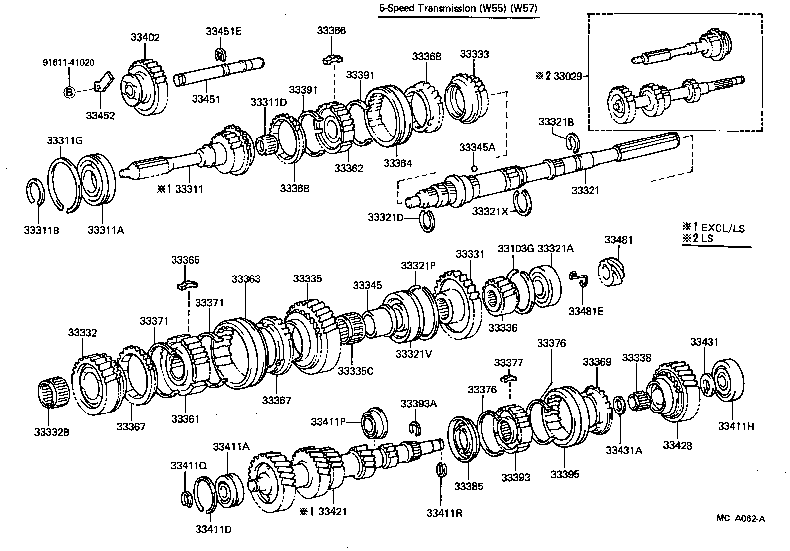 33336-28020 GEAR, 4TH product image