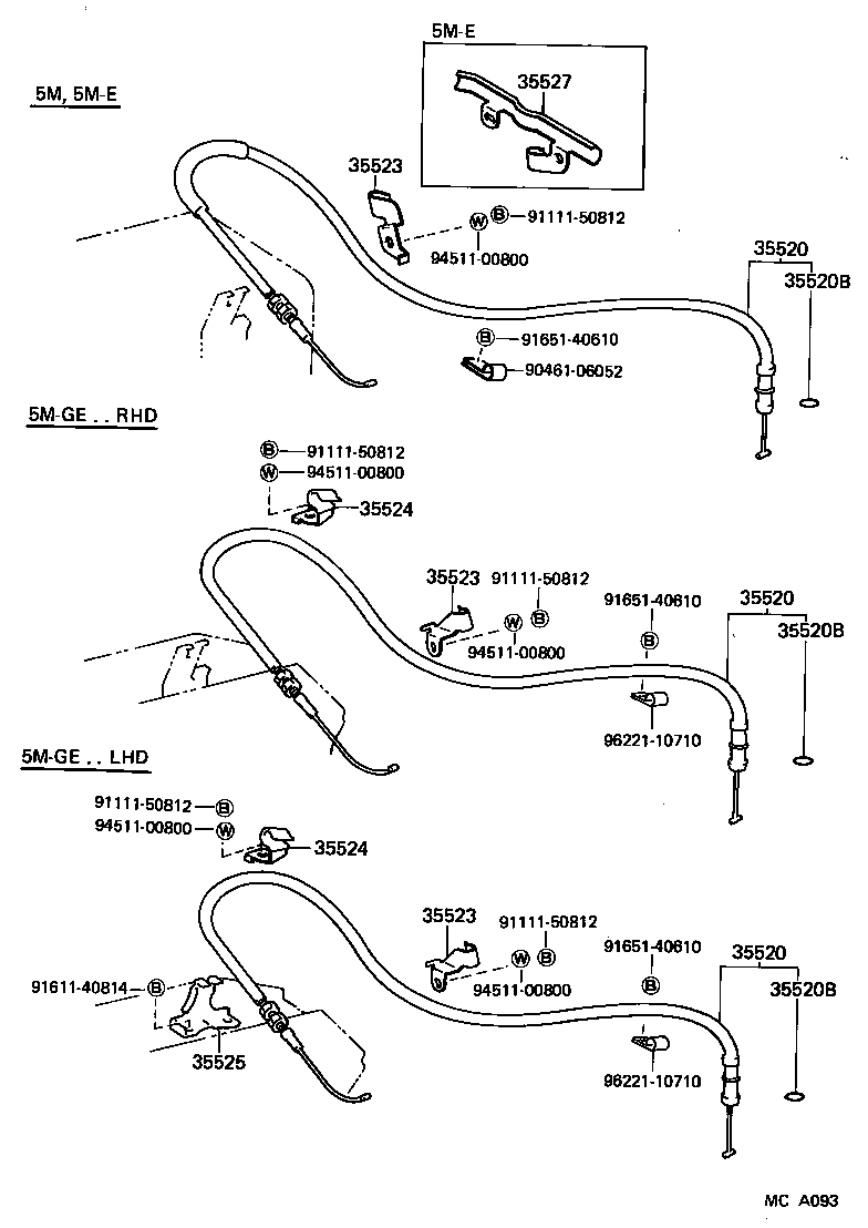 35520-30070 CABLE ASSY, THROTTLE product image