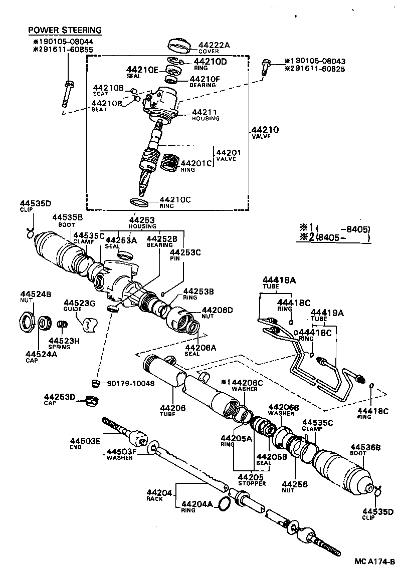 44201-16010 VALVE SUB-ASSY, POWER STEERING CONTROL product image