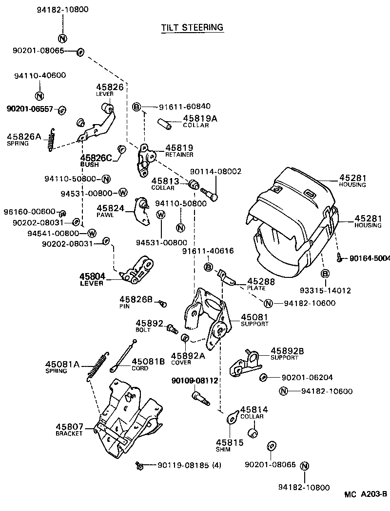 45220-28050 SHAFT SUB-ASSY, STEERING INTERMEDIATE product image