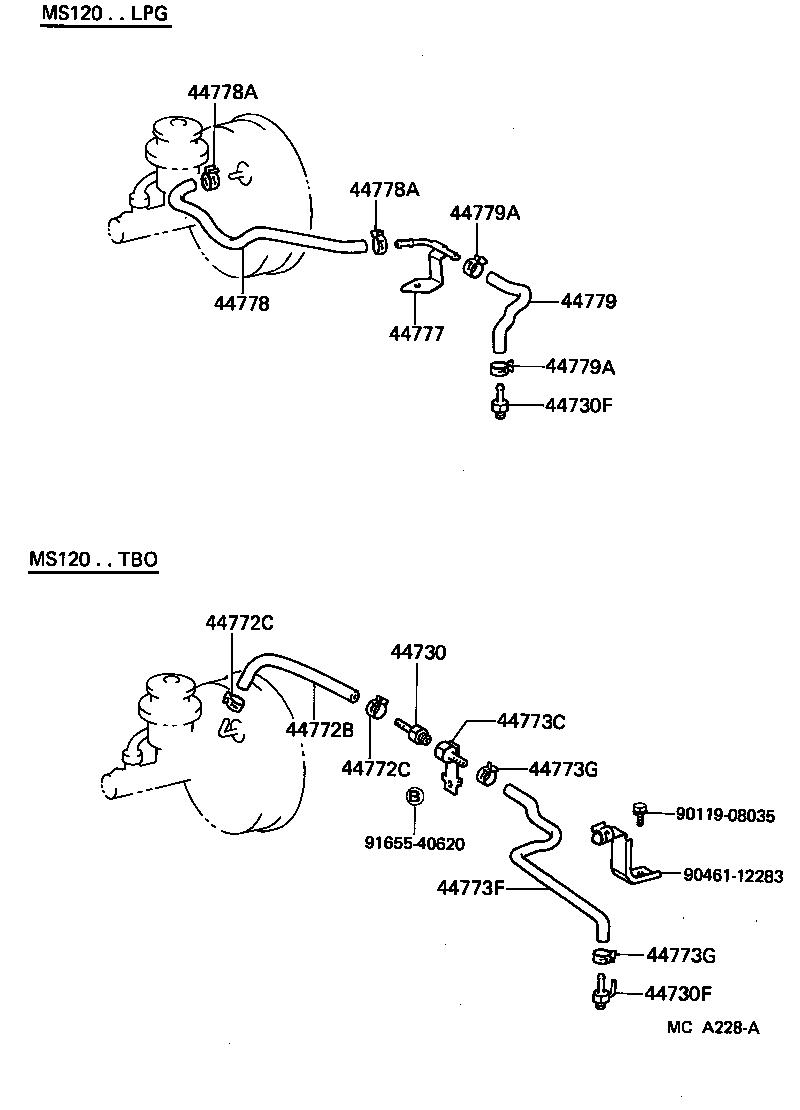 04443-30410 BOOSTER KIT, BRAKE product image
