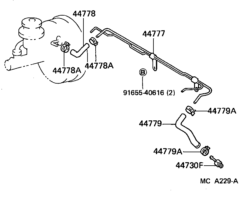 04443-30410 BOOSTER KIT, BRAKE product image